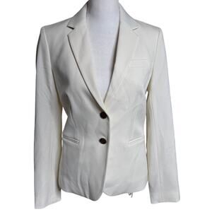 J. Crew Schoolboy Blazer Ivory XXS K2899 Striped Lining Two Button Jacket NWT